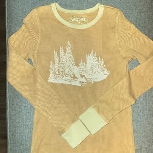 American Eagle waffle knit long sleeve